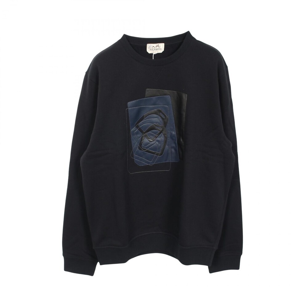 Hermes Leather Patch Sweatshirt Long #367420H58B